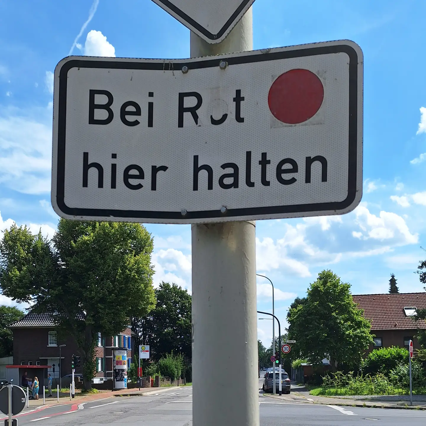 Besichtigung der Problem-Ampel im Zentrum