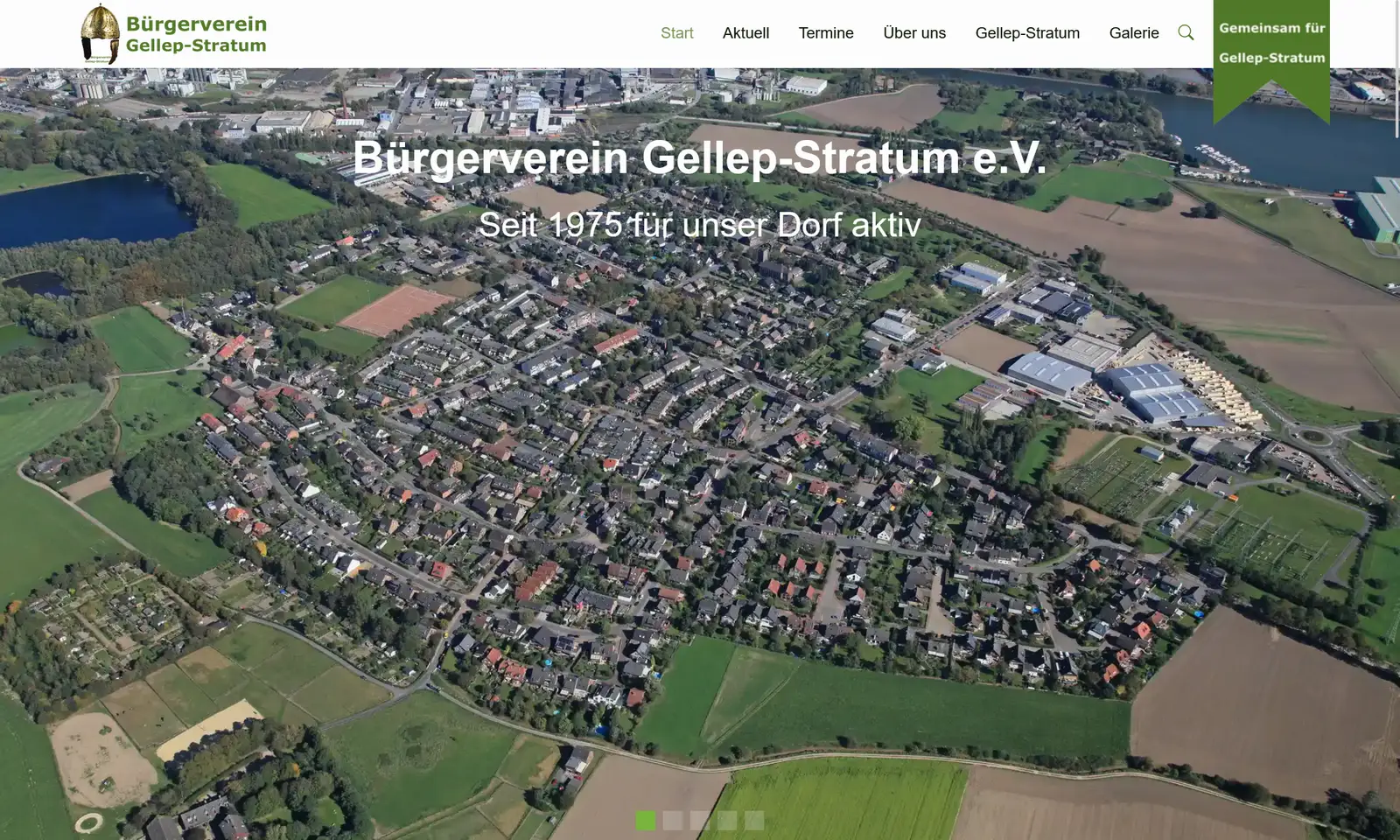 Onlineportal "Bürgerverein Gellep-Stratum" Screenshot von der Webseite "Bürgerverein Gellep-Stratum"