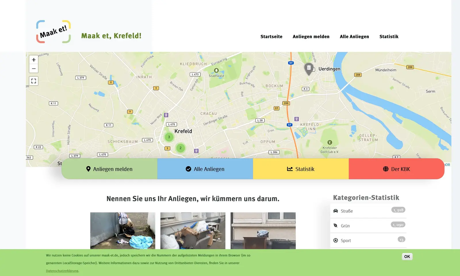 Webseite "MAAK-ET" Screenshot von der Webseite "MAAK-ET"