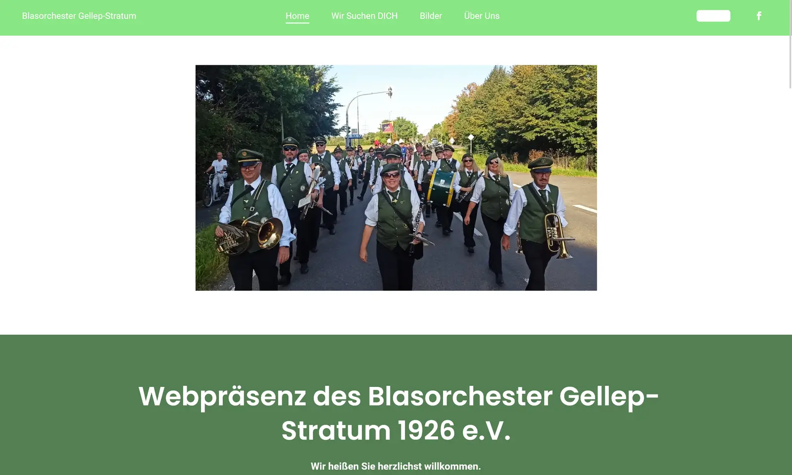 Webseite "Orchester Stratum" Screenshot von der Webseite "Orchester Stratum"