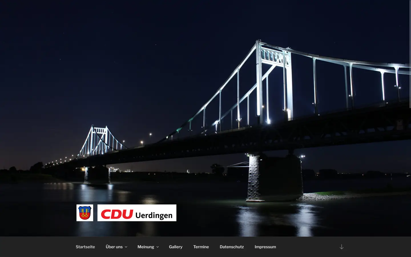 Onlineportal "CDU OV KR-Uerdingen" Screenshot von der Webseite "CDU OV KR-Uerdingen"